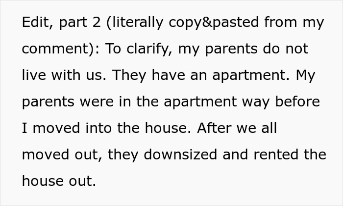 Text discussing family living arrangements amid SIL&rsquo;s irresponsible parenting and ongoing family drama involving police threats.