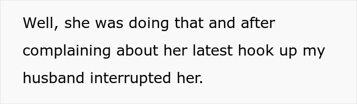 Text excerpt showing a conversation where a man admits he found his wife repulsive on their first date.