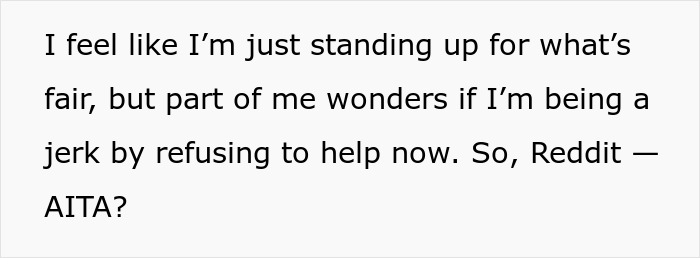 Woman boycotts doing chores at sexist parents' house until her brothers help clean, standing up for fairness. Woman boycotts doing chores at sexist parents' house until her brothers help clean, standing up for fairness.