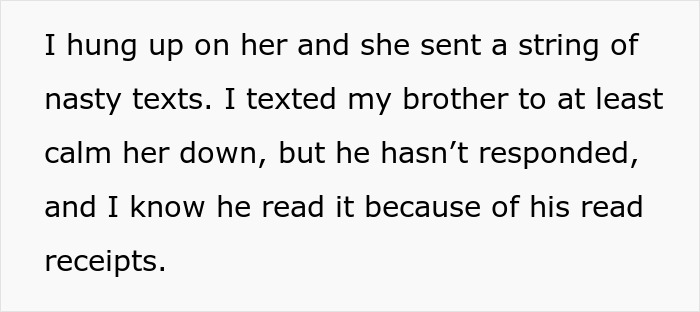 Text excerpt showing a family conflict involving an aunt banning her iPad-stealing niece from entering her home. Text excerpt showing a family conflict involving an aunt banning her iPad-stealing niece from entering her home.