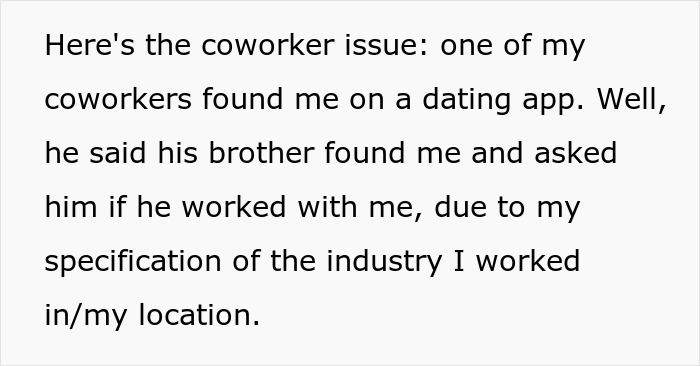 Woman watches in horror as loudmouth coworker exposes her private dating profile to entire office. Woman watches in horror as loudmouth coworker exposes her private dating profile to entire office.
