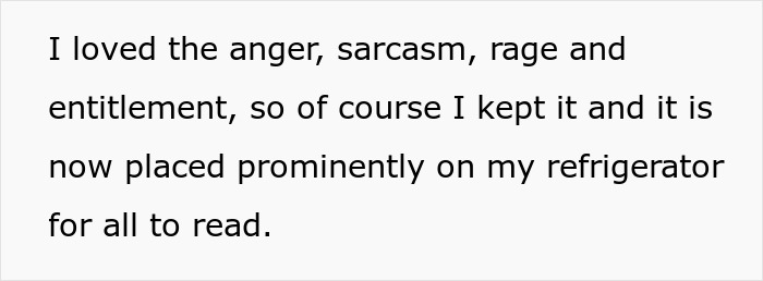 Note showing anger and sarcasm left by resident, highlighting violations reported on guest’s scooter in a shared living area. Note showing anger and sarcasm left by resident, highlighting violations reported on guest’s scooter in a shared living area.
