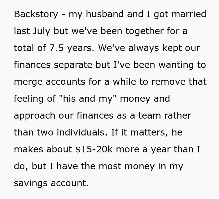 Woman seeks advice on talking sense into husband planning an irresponsible manly purchase involving their finances.