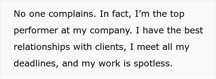 Alt text: Employee sharing story on how to work only a week a month while maintaining top performance and strong client relationships. Alt text: Employee sharing story on how to work only a week a month while maintaining top performance and strong client relationships.