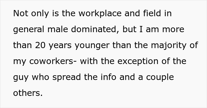 Woman watching in horror as loudmouth coworker exposes her private dating profile to entire office in a tense workplace setting Woman watching in horror as loudmouth coworker exposes her private dating profile to entire office in a tense workplace setting
