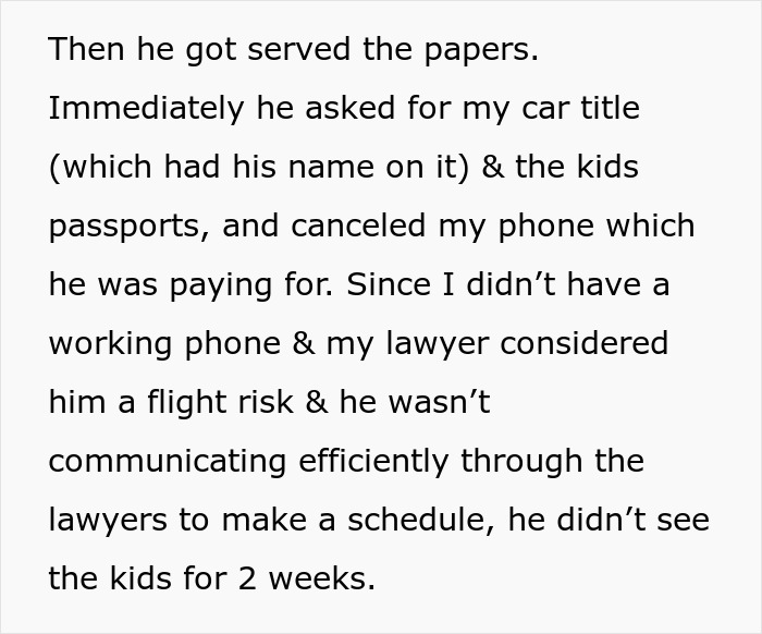 Text excerpt about post-partum custody battles and challenges faced by a mother after divorce seeking custody rights. Text excerpt about post-partum custody battles and challenges faced by a mother after divorce seeking custody rights.
