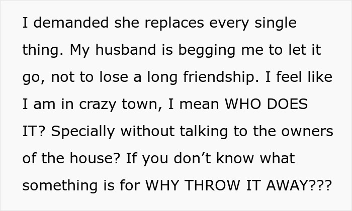 Woman&rsquo;s Kitchen Is Stripped Bare By House-Sitting Friends, Husband Begs Her To Stay Silent