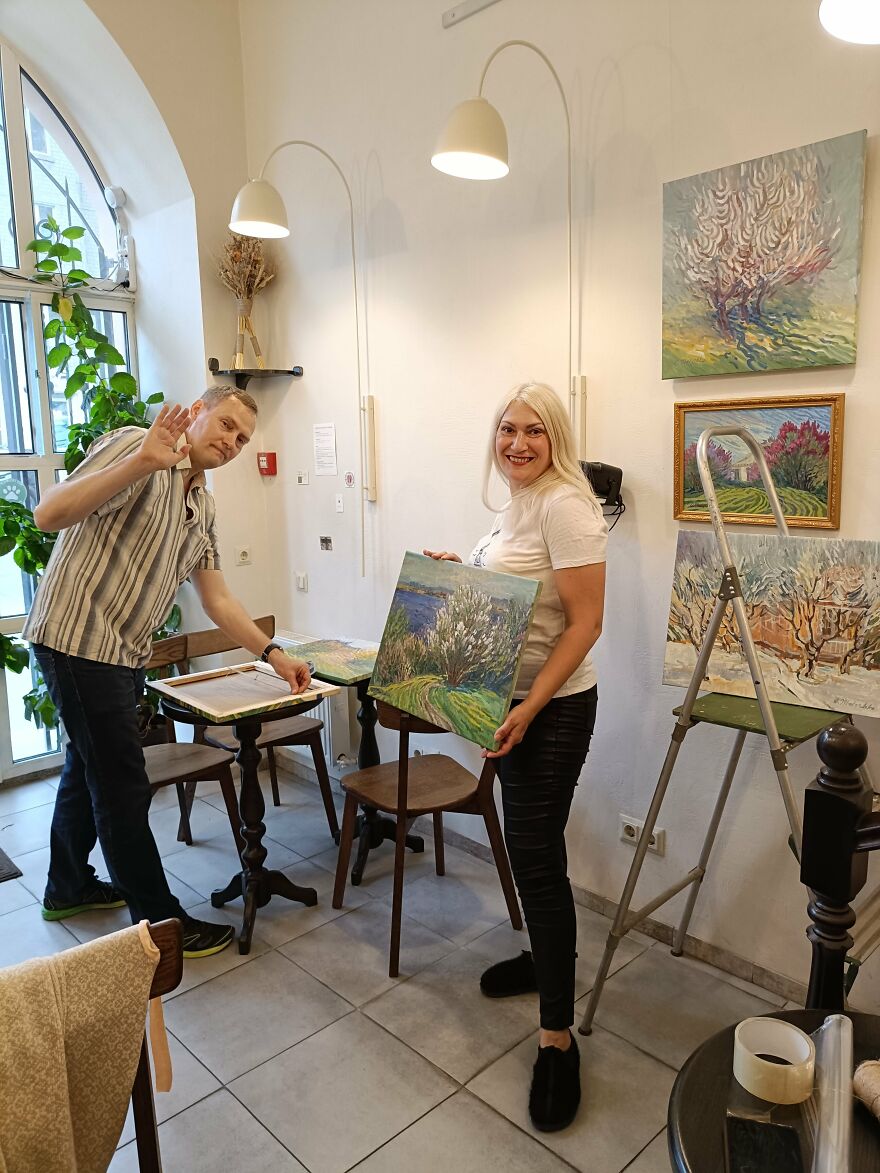 My Friends Helped Me To Create An Exhibition Of Paintings In The Frontline Zone Of Ukraine (11 Pics) My Friends Helped Me To Create An Exhibition Of Paintings In The Frontline Zone Of Ukraine (11 Pics)