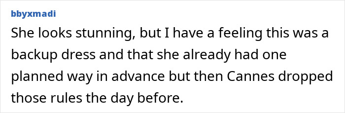 Bella Hadid in a revealing dress at Cannes Film Festival opening ceremony, defying new dress code rules.