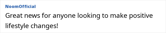 Text post from NoomOfficial promoting a surprisingly easy diet to help you age like fine wine with positive lifestyle changes.