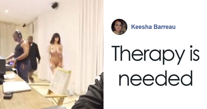 Bianca Censori Walks Around Room With Kanye West And Other Men, Putting Entire Body On Display