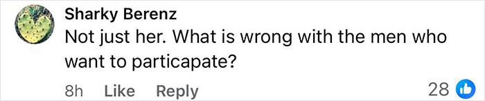 Comment by Sharky Berenz questioning men who want to participate in adult star Annie Knight’s 583-man stunt. Comment by Sharky Berenz questioning men who want to participate in adult star Annie Knight’s 583-man stunt.