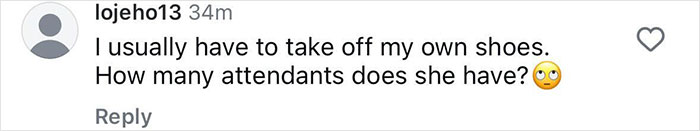 Comment on Instagram discussing Kylie Jenner’s Met Gala stiletto hack failure, questioning her need for attendants. Comment on Instagram discussing Kylie Jenner’s Met Gala stiletto hack failure, questioning her need for attendants.