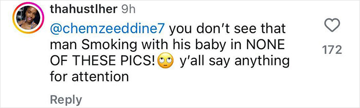 Comment on social media defending Justin Bieber about smoking with his son during holiday sparks parenting debate.