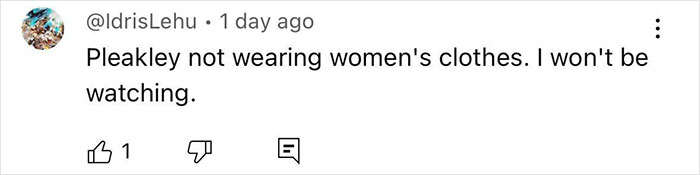 Social media comment expressing Disney fans' outrage over change to Pleakley's look in Lilo & Stitch live-action.