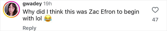 User comment on social media post reacting with laughter and mentioning mistaken identity, related to Kim Kardashian's hair stylist flaunting body in a Speedo in Cannes. User comment on social media post reacting with laughter and mentioning mistaken identity, related to Kim Kardashian's hair stylist flaunting body in a Speedo in Cannes.