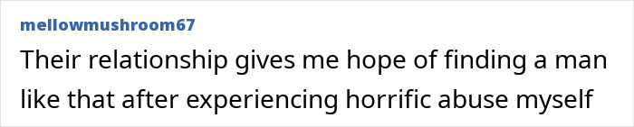 Text comment from mellowmushroom67 about Cassie Ventura's husband and her testimony, expressing hope after abuse. Text comment from mellowmushroom67 about Cassie Ventura's husband and her testimony, expressing hope after abuse.