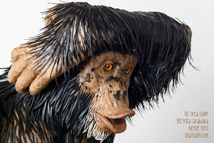 I Turn Discarded Bike Parts, Tubes, And Tires Into Sculptures I Turn Discarded Bike Parts, Tubes, And Tires Into Sculptures