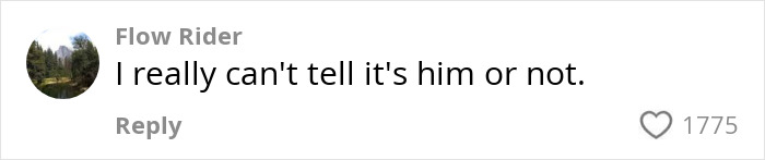 Comment from Flow Rider expressing doubt about identifying a person in a viral Chinese TikToker&rsquo;s impression of U.S. president.