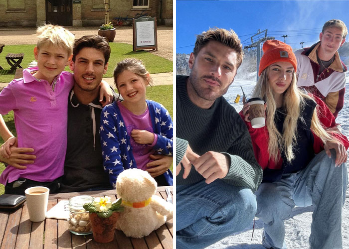 Man flaunting body in a Speedo, posing casually outdoors and with friends in a snowy mountain setting. Man flaunting body in a Speedo, posing casually outdoors and with friends in a snowy mountain setting.