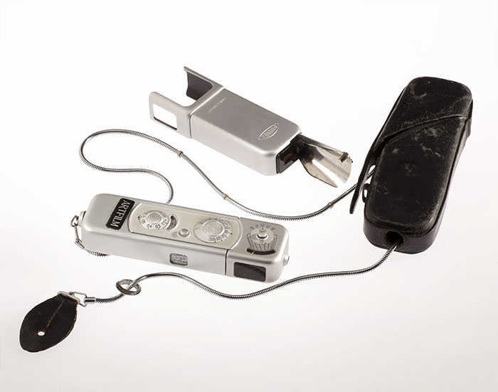 Vintage CIA spy technology device with connected components demonstrating human ingenuity in espionage tools.