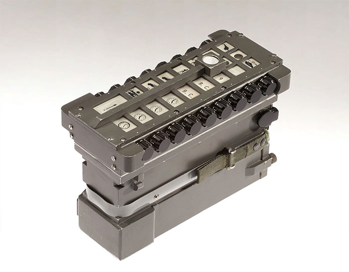 Vintage CIA spy technology device with multiple dials and meters demonstrating advanced human ingenuity.