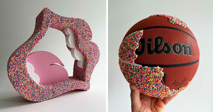 This Artist Takes Everyday Objects And Covers Them In Sprinkles To Bring A Sense Of Childhood (25 Pics)