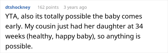 Comment discussing a man not considering his pregnant wife a mom and refusing to get a Mother&rsquo;s Day gift.