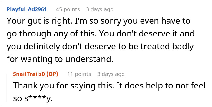Screenshot of an online forum discussing a flirty dad dropping off sweets to another mom at school, causing a confused wife concern. Screenshot of an online forum discussing a flirty dad dropping off sweets to another mom at school, causing a confused wife concern.