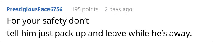 Comment on a forum post about a jobless partner&rsquo;s anger and spending habits causing a toxic home environment and a woman planning her quiet exit.