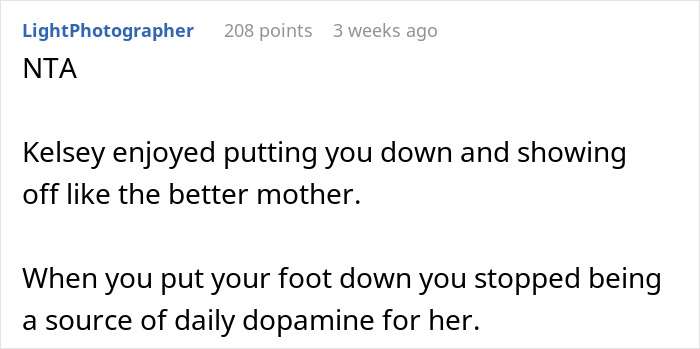 Comment discussing how food talk triggers a woman due to her son’s autism and a cousin’s reaction cutting her off. Comment discussing how food talk triggers a woman due to her son’s autism and a cousin’s reaction cutting her off.