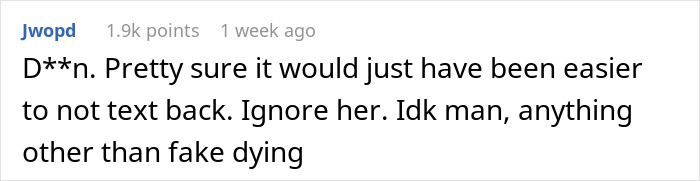 Screenshot of a Reddit comment discussing the experience of faking a twin brother to ghost a girl. Screenshot of a Reddit comment discussing the experience of faking a twin brother to ghost a girl.