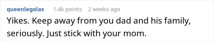 Screenshot of a social media comment advising to avoid family drama after cousin betrayed lady with affair involving her ex.