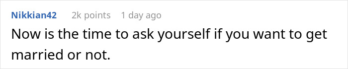 Comment on a post saying Now is the time to ask yourself if you want to get married or not about a boyfriend faking a proposal while joking with his girlfriend. Comment on a post saying Now is the time to ask yourself if you want to get married or not about a boyfriend faking a proposal while joking with his girlfriend.
