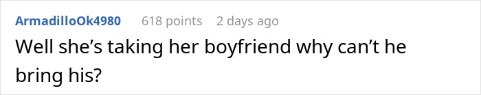 Comment about a guy always bringing his best friend to dates, questioning why he can't bring him.