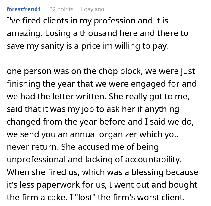 Comment about finger-snapping Karen treating engineer like a servant sparks regret when he quits in online discussion.