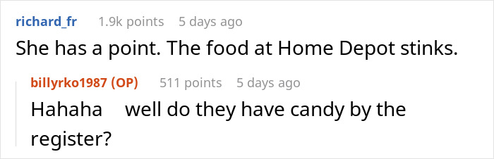 Online conversation showing comments about food quality and candy at the register, highlighting a con artist stopped by Dunkin' Donuts customer. Online conversation showing comments about food quality and candy at the register, highlighting a con artist stopped by Dunkin' Donuts customer.