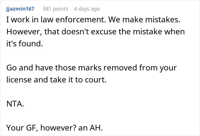Comment on cop wrongfully ticketing driver for speeding, discussing law enforcement mistakes and legal advice. Comment on cop wrongfully ticketing driver for speeding, discussing law enforcement mistakes and legal advice.