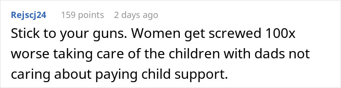 Text post about a woman open to having kids, but boyfriend has no interest in marriage or child support. Text post about a woman open to having kids, but boyfriend has no interest in marriage or child support.