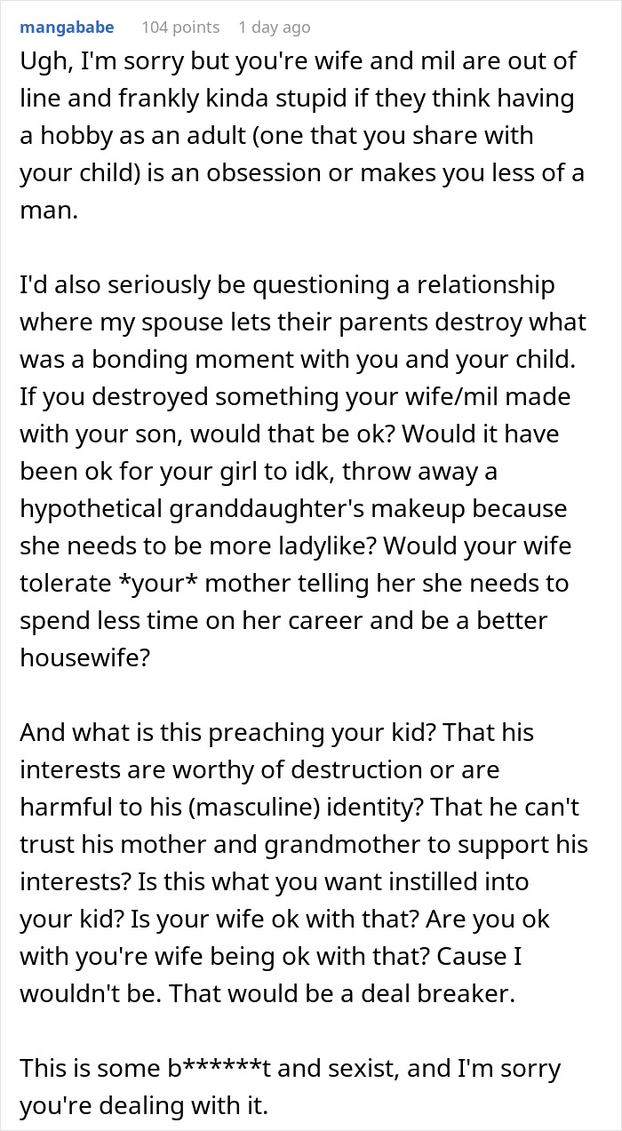 &ldquo;Be A Real Man&rdquo;: MIL Wrecks Man&rsquo;s Lego Set To Prove A Point, Gets Herself Banned From The Home