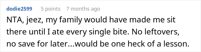 Comment discussing refusal of kid outings with brother&rsquo;s kids, highlighting family dynamics and personal boundaries online.