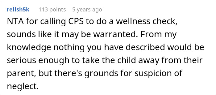 Comment discussing concerns about child neglect and a wellness check related to a roommate’s guest treating her kid poorly. Comment discussing concerns about child neglect and a wellness check related to a roommate’s guest treating her kid poorly.
