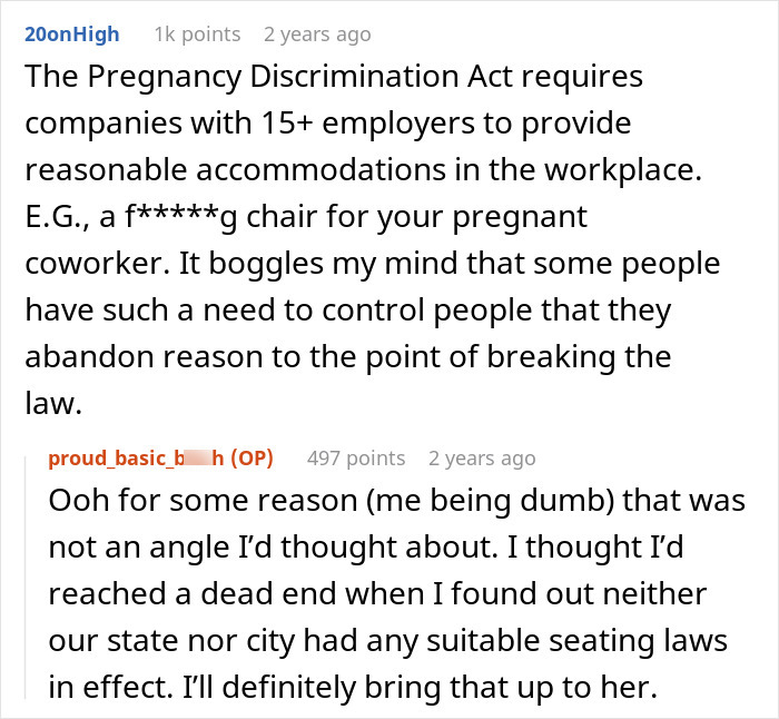 Woman Reports Boss For Taking Away Chairs Among Other Things, Watches Him Sweat