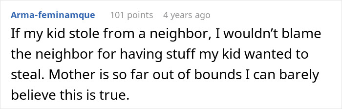 Screenshot of a forum comment discussing a roommate blamed for tempting a teen who sneaked in and stole alcohol. Screenshot of a forum comment discussing a roommate blamed for tempting a teen who sneaked in and stole alcohol.