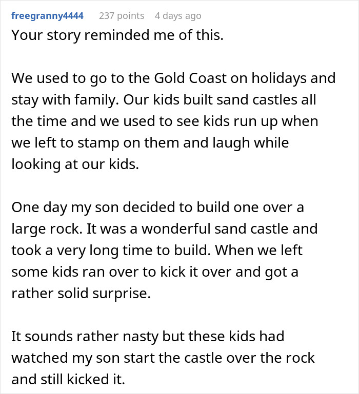 Teen Kicks Down Kid&rsquo;s Sand Castle, Instantly Regrets It As They Saw It Coming This Time