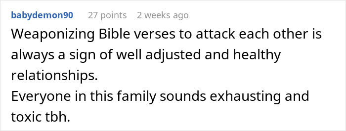 Comment on family conflict about refusal to wear a wig at brother's wedding, highlighting toxic and exhausting relationships. Comment on family conflict about refusal to wear a wig at brother's wedding, highlighting toxic and exhausting relationships.