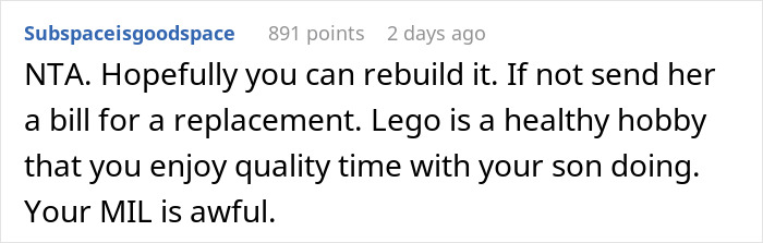 &ldquo;Be A Real Man&rdquo;: MIL Wrecks Man&rsquo;s Lego Set To Prove A Point, Gets Herself Banned From The Home