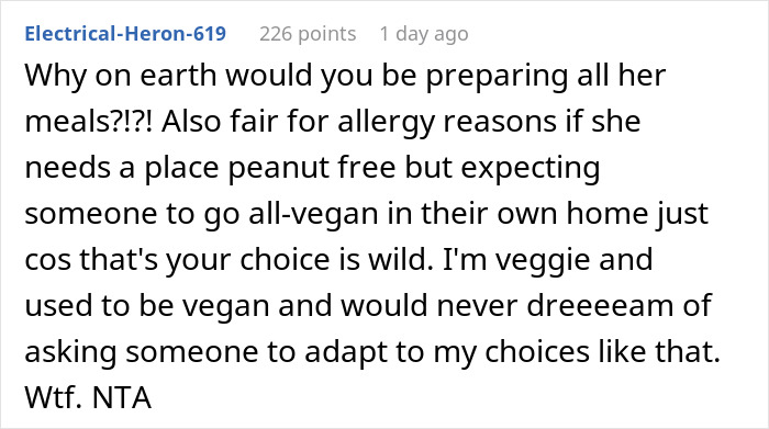 Comment thread discussing a highly sensitive sister-in-law balking after her high demands get shut down. Comment thread discussing a highly sensitive sister-in-law balking after her high demands get shut down.
