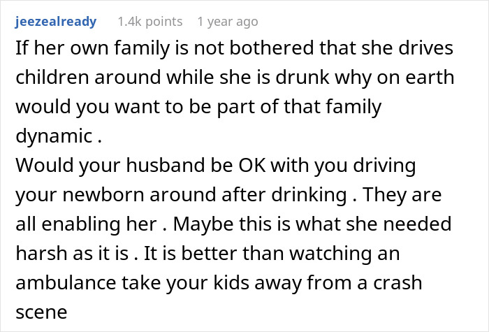 Comment discussing family issues and consequences after a woman was served divorce papers following her care for SIL&rsquo;s kids.