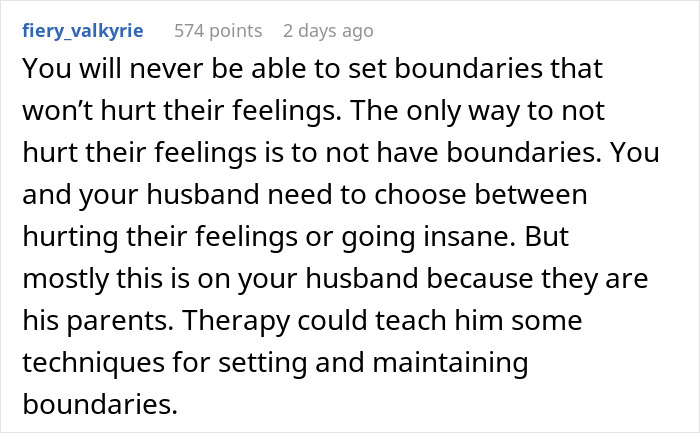 Comment discussing the difficulty of setting boundaries with a helicopter mom asking about grandkids during honeymoon.